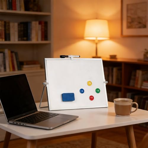 Tableau blanc de bureau rotatif pour clarifier vos idées de projet