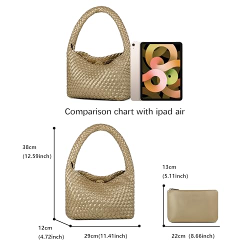 Image of Shoulder Hobo Bags for Women,Summer Beach and Travel Mini Cute Tote Bag,Soft Vegan Leather Underarm Purse for Daily | Soft Underarm Bags