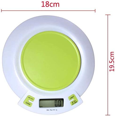 Electronic Weighing Digital Kitchen Multifunction Food Weighing with Removable Bowl,LCD Displays,with Tare Function Scales