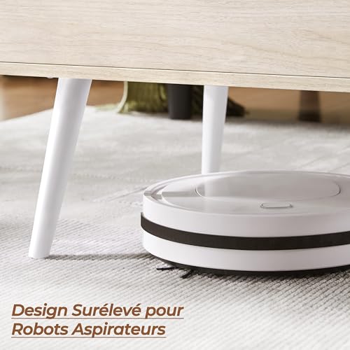 Table basse relevable avec tiroirs 45-59 cm Yaheetech