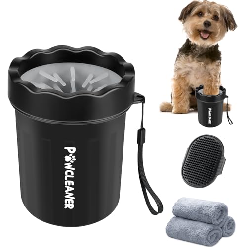 Dog Paw Cleaner for Small to Large Dogs & Cats, Black