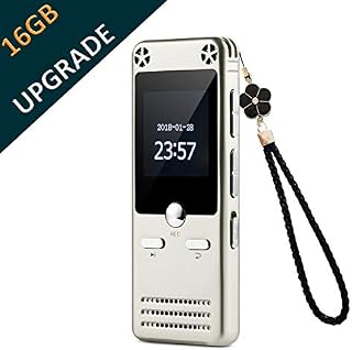16GB Portable Audio Recorder IIDA Voice Activated Sound Recorder with FM Radio/MP3 Player/USB