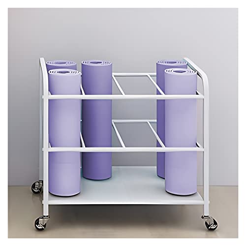 Tapis de yoga panier de rangement grande capacité en métal noir stable