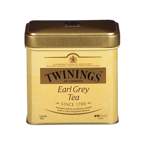 Twinings Earl Grey Loose Tea Tins, 7.05 Ounce Tins (Pack Of 1), Smooth, Flavourful, Robust Black Tea Leaves, Caffeinated, Enjoy Hot Or Iced