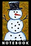  Snowman snow winter Christmas Advent - Notebook: Notebook / 6x9 inch / 120 Pages / Dot Grid