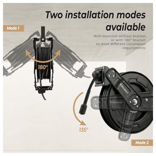 Relhost Heavy-Duty Pressure Washer Hose Reel