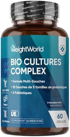 Probiotique Flore Intestinale 77 Milliards d'UFC - 20 Souches, Pr...