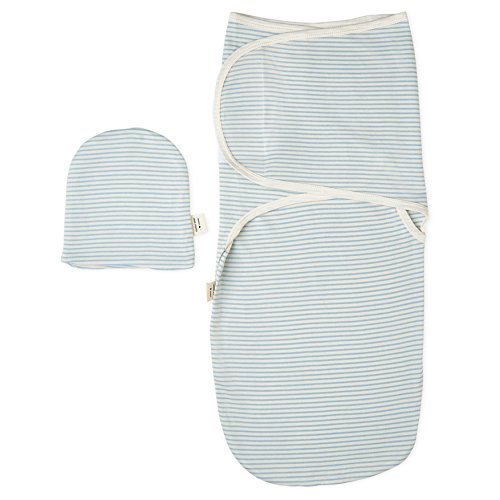 Swaddle Blanket with Hat Set - Best Baby Swaddle Wrap for Swaddling - Plant Dyes, Premium Quality Infant Swaddle Blankets for Girls and Boys