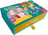 Jeux classiques Editions AUZOU - P’Tit Jeu de Puzzles -Bienvenue Chez Les 3 Petits Cochons