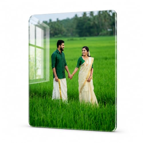 Image of Personalized Acrylic Photo Frame | Premium Crystal Clear Acrylic with HD UV Print | Custom Picture Frame for Home Decor, Wedding, Anniversary, Birthday & Gift Purposes (A3)