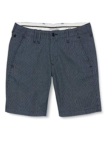 G-STAR RAW Vetar Slim Pantalones Cortos, Azul (Rinsed 9660-082), 36 para Hombre