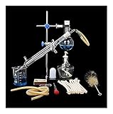 100ml Distiller Distillation Apparatus Lab Glassware Scientific Industry Water Distiller to Making Essential Oil Alcohol Distiller Purifier Distillation Apparatus Kit