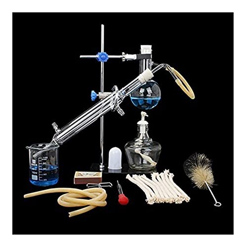 100ml Distiller Distillation Apparatus Lab Glassware Scientific Industry Water Distiller to Making Essential Oil Alcohol Distiller Purifier Distillation Apparatus Kit