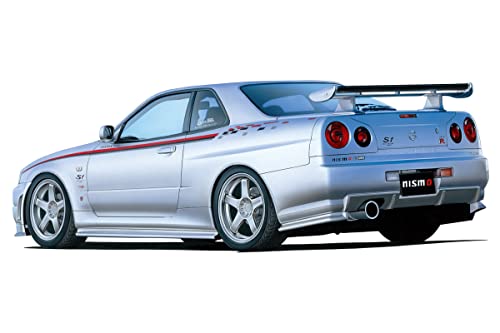Nissan BNR34 Skyline GTR Aoshima maquette 1/24 Nismo S-tune pour passionnés de modélisme