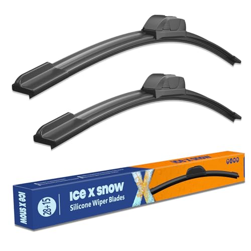 Image of 28 and 15 Inch Silicone Wiper Blades Replacement for NISSAN Sentra 2013-2019 All-Season Automative Replacement Windshield Wiper Blades For My Car