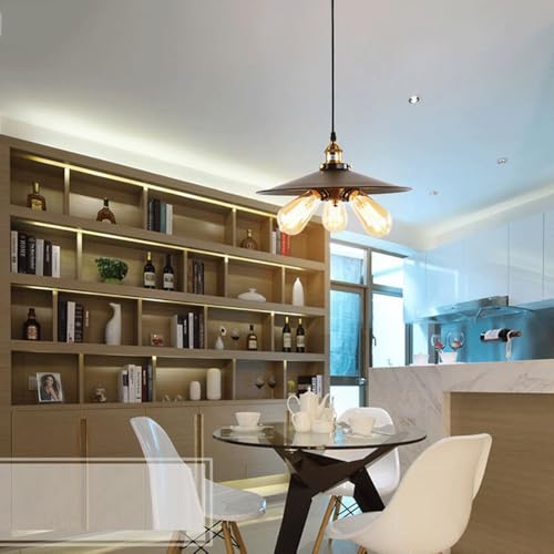 Lampe suspendue design industriel pour éclairage îlot de cuisine