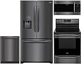 Frigidaire 4-Piece Kitchen Appliance Package with FGHD2368TD 36, French Door Refrigerator;...
