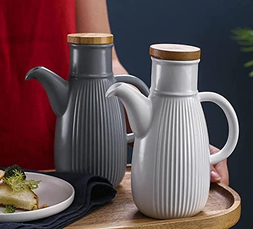 Huile d'olive dispenser 750ml en céramique pour vos repas conviviaux en terrasse - 6