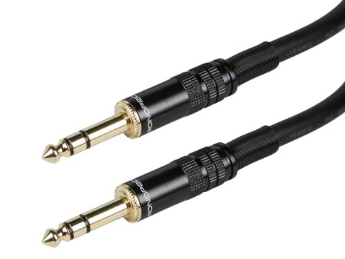 Image of Monoprice 1 /4 inch TRS Male to Male Premier Series Cable (16AWG) XLR Male to 1 /4 inch TRS Male Cable