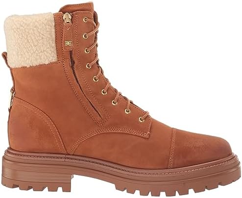 Sam Edelman Women's Aleia Combat Boot, Saddle/Natural, 8.5 | Image 5