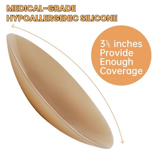 Image of Nimiah Silicone Pasties Nipple Covers - Reusable Breast Petals 3 Pairs Invisible Adhesive Boob Stickers for Women