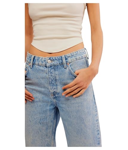 Free People Women's We The Free Deep Trance Dropped Boyfriend Jeans4