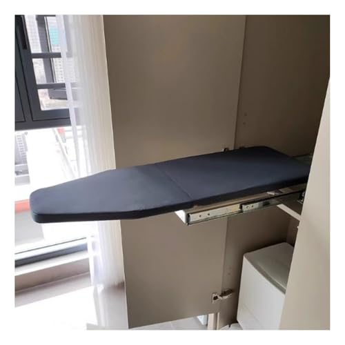 GCGC Retractable Ironing Board,Pull out Unfolded Size 81x31cm Ironing Board,Foldable Rotatable Compact Ironing Board, for Space Saving Home Wardrobe Cloakroom(Color 1)
