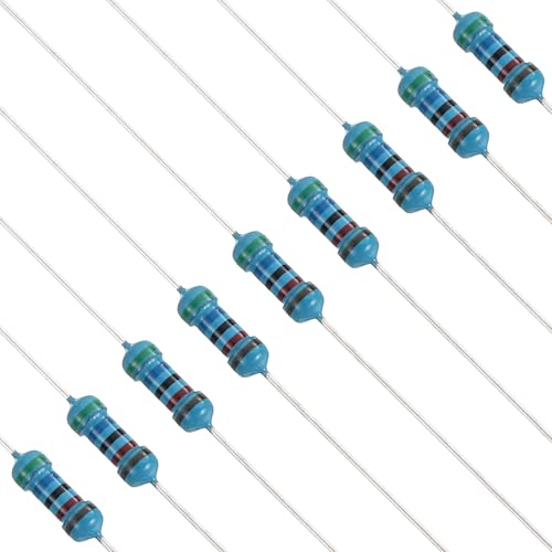 PATIKIL 120Pcs 56K Ohm Resistor 1/4W (0.25W) 1% Metal Film Fixed Resistor