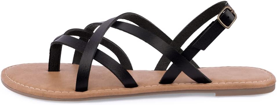 Women's Gladiator Flat Sandals Fisherman Strappy Sandals Ankle Strap Sandals - Image 2