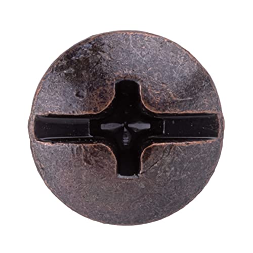 Uniqantiq Hardware Supply #8 X 5/8 Inch Antique Copper Round Head Phillips Drive Wood Screws thumb #2