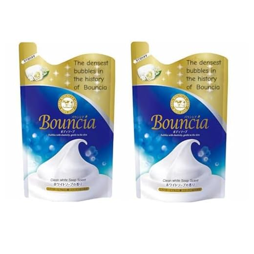Cow Bouncia Body soap White soap Scent Refill 400ml Milk soap (pack of 2)