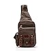 FANDARE Rucksack Sling Bag Umhängetasche Messenger Tasche Schultertasche Reisen Daypack Klein Crossbady Bag Segeltuch Grün
