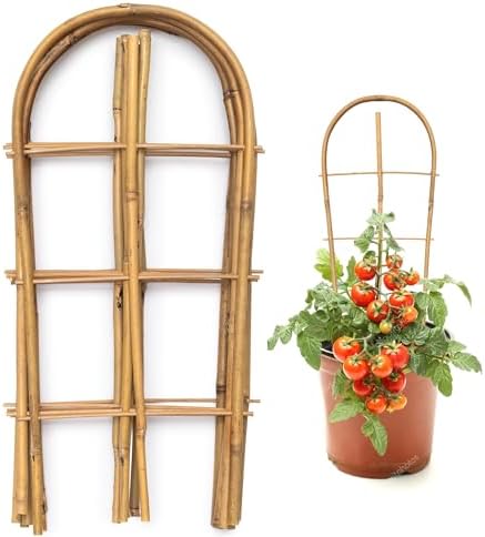 10-Packed In Carton, 18 Natural Bamboo U Trellis Support