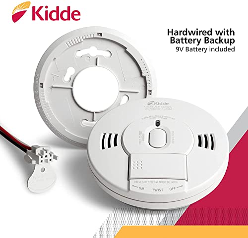 Kidde Smoke & Carbon Monoxide Detector, Hardwired Interconnect, Combination Smoke & Co Alarm With Battery Backup, Voice Alerts #TOP3
