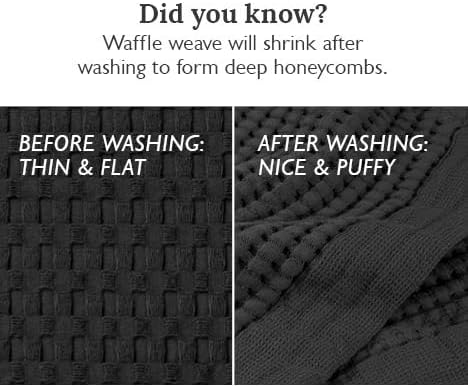 Miniatura 8 de GILDEN TREE Toallas de punto gofre, finas de secado rápido, paquete de 2 toallas de baño de 40 x 80 pulgadas, extra grandes para adultos, para baño,