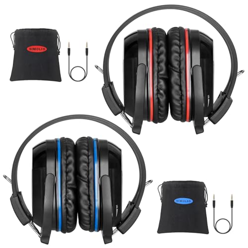 SIMOLIO 2 Pack IR Wireless Headphones for in Car TV...