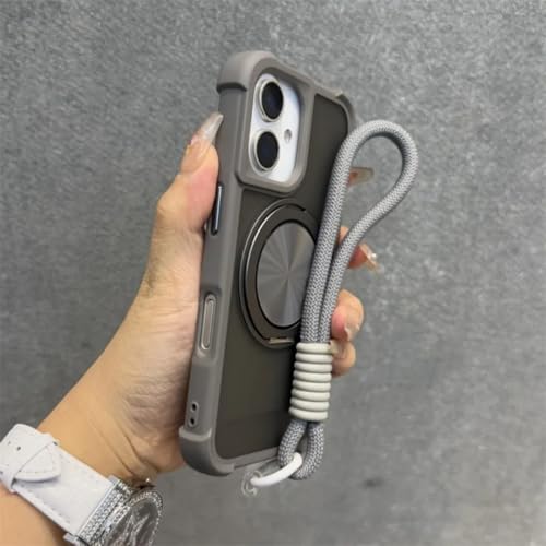 Étui iPhone 14 Pro rotatif à 360 degrés coque magnétique souple avec cordon