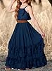 MITILLY Girls Boho Lace Flower Dresses Spaghetti S... #4