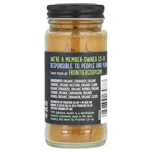 Frontier Co-op Organic Curry Powder, With Coriander, Turmeric & Mustard, 1.9 oz (54 g) - Image 2