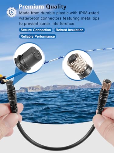 yourour 1852072 MKR-US2-12 Universal Sonar 2 Adapter Cable Compatible with Garmin Striker, Striker Plus, Striker Vivid, echoMAP, echoMAP Chirp, ECHOMAP Plus, ECHOMAP UHD, Echo Series - Thumbnail 4