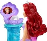 Mattel Disney Princess Toys, Ariel Vanity Pop Mermaid Fashion Doll with Removable Tail & Vanity with 5 Repeatable Pop-Up Surprises & 5 Accessories, JBF86 - Image 6