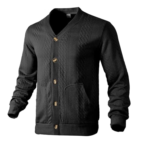 Jersey cardigan hombre elástico que estiliza sin pesar en invierno