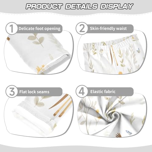 Toddler Girls Leggings Printed Yoga Pants Leggings Butterfly Giraffe for Kids3