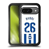 Head Case Designs Officially Licensed Brighton & Hove Albion F.C Yasin Ayari 2025/26 Players Home Kit Ultra-Armoured Shockproof Case [Military Grade] Compatible with Google Pixel 9 / Pixel 9 Pro