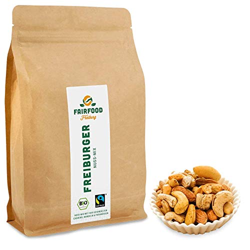 "Freiburger Nuss-Mix" | Bio Fairtrade Nuss-Mix (500g) | Geröstet in Freiburger Manufaktur | Fair gehandelte Nüsse aus aller Welt Cover