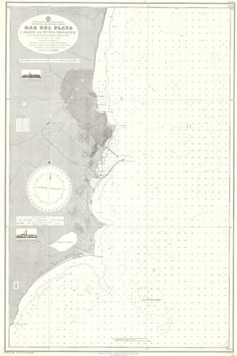 Mar del Plata Argentina Map Journal: Vintage Map Notebook 🔥