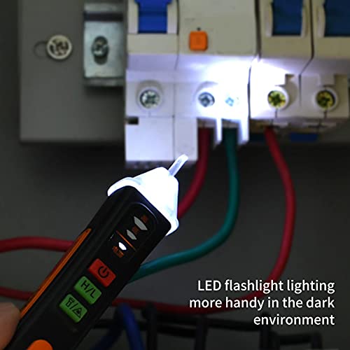Image of Voltage Tester Non-Contact AC 12-1000V, Electrical Tester Pen with LED Flashlight and Infrared Pointing Function for Live Wire Detection, Circuit Tester for Home Outlet & Automotive Use