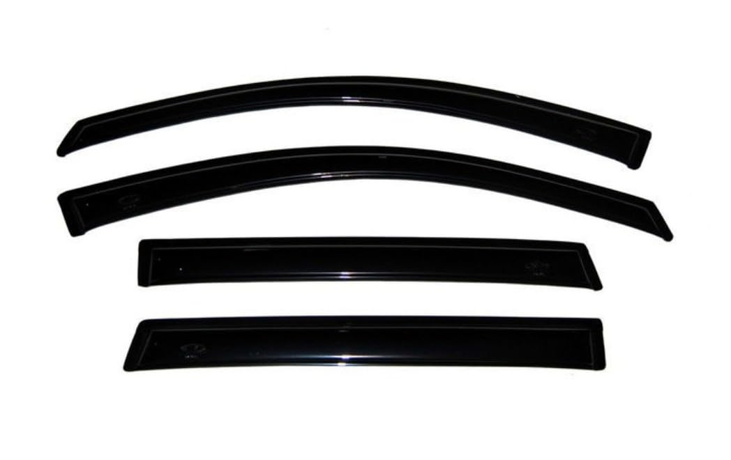 Auto Ventshade [AVS] Outside Mount Rain Guards For 2007-2013 Chevrolet Silverado, GMC Sierra 1500, CREW CAB; 07-14 Silverado/Sierra 2500HD-3500HD, CREW CAB | Window Vent Visors, 4 pcs. - Smoke | 94515