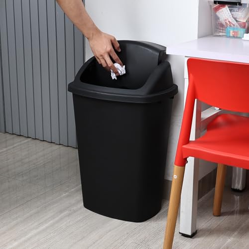 Pack de 4 Canecas de Basura Plástico 13 Galones Negro miniatura 4