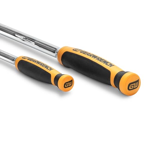 Image of GEARWRENCH 2 Piece 1 /4inch and 3 /8inch Drive 120XP Flex Head Teardrop Ratchet Set, Dual Material - 81204P